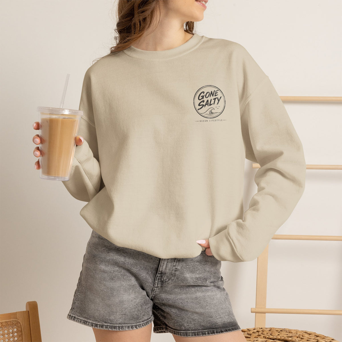 Gone Salty Logo Crewneck