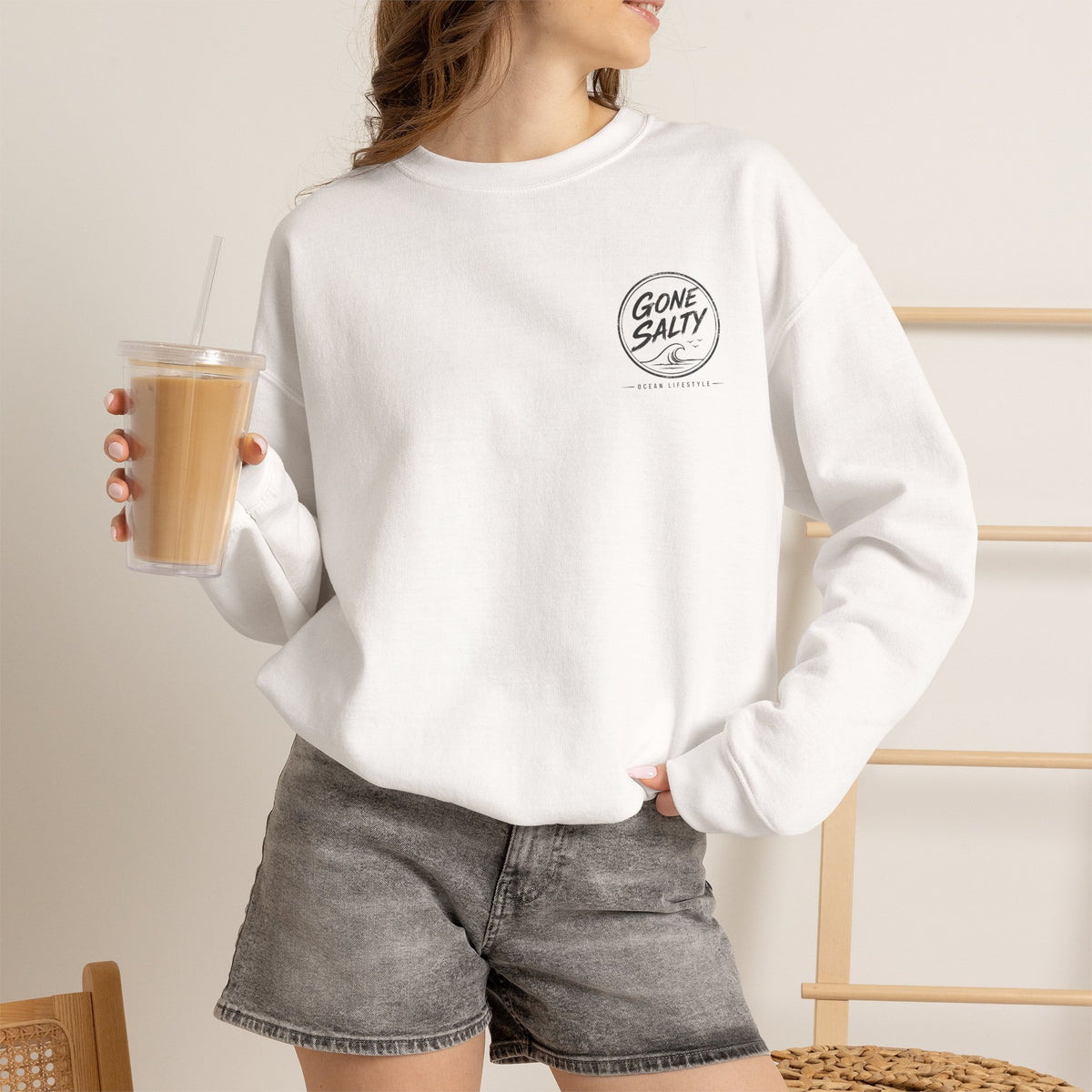 Gone Salty Logo Crewneck