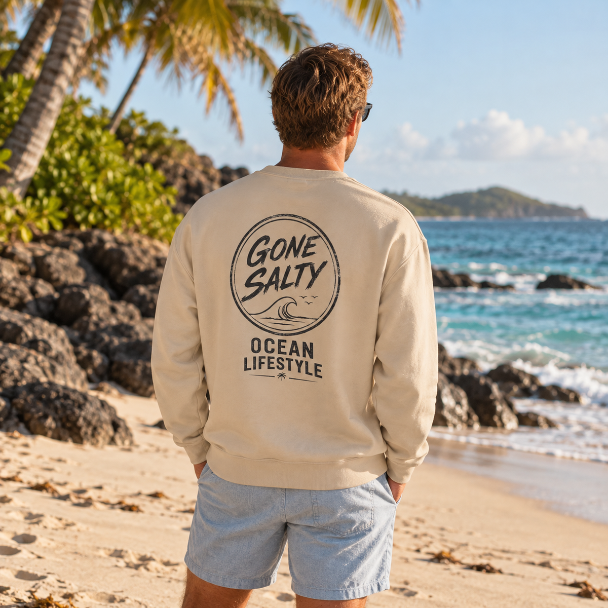 Gone Salty Logo Crewneck
